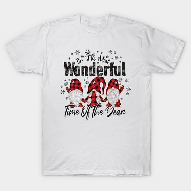 it's the most wonder time of the year Christmas Gnome T-Shirt by Samphelinshop